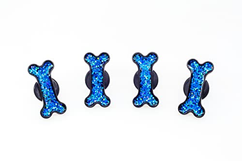 Image of FD&D Multiple Use Shining Screw Cap, Blue Dog Bone Pattern with M6 Machine Screw
