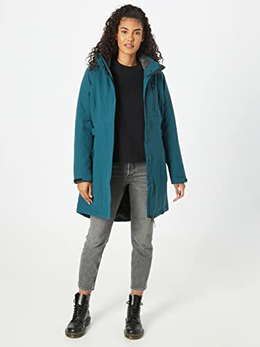 Killtec Damen Parka Funktionsparka mit abzippbarer Kapuze KOW 165 WMN PRK wasserdicht, Winddicht, atmungsaktiv 00834-petrol 38