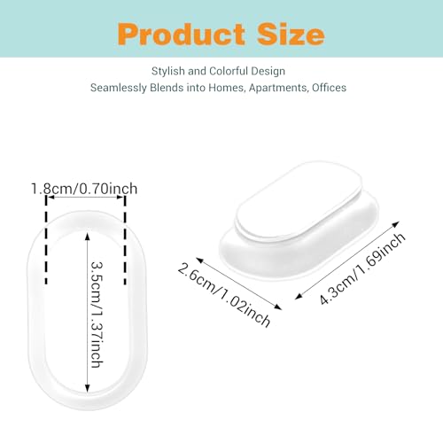 JIYIN 4Pcs Remote Control Holder, Magnetic Remote Control Holder, Remote Holder Wall Mount, Hole Free Remote Control Organizers Storage for TV, Fan, and Air Conditioner Wall Holder(White) - Cosy Home Interiors JIYIN 4Pcs Remote Control Holder, Magnetic Remote Control Holder, Remote Holder Wall Mount, Hole Free Remote Control Organizers Storage for TV, Fan, and Air Conditioner Wall Holder(White) - Image 4