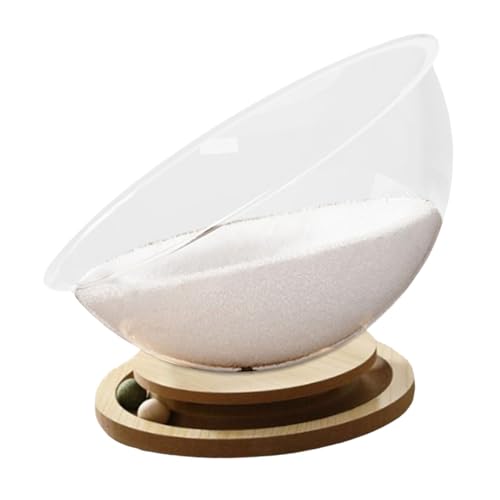Cama para gatos de madera interior hamaca espacial transparente cómoda para hogar 7