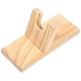 VALICLUD Holzhalter für Heißklebepistole Stabiles Fixiergestell aus Langlebigem Holz Rutschfestes DIY Zubehör für Ordentlichen Arbeitsplatz Praktische Aufbewahrung für Heißkleber Sprayer