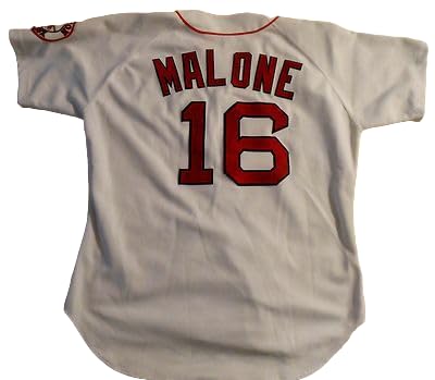 Sam MayDay Malone #16 Baseball Stitch Jersey, Boston, Custom Any Name Number Size White/Red