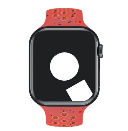 Image of TechMount Silicone Luxury Dotted Sports Watch Band Strap Compatible with Apple Watch Straps 42mm 44mm 45mm 46mm 49mm iWatch Ultra & SE & Series 8 /7 /6 /5 /4 /3 /2 /1 Breathable Replacement Strap
