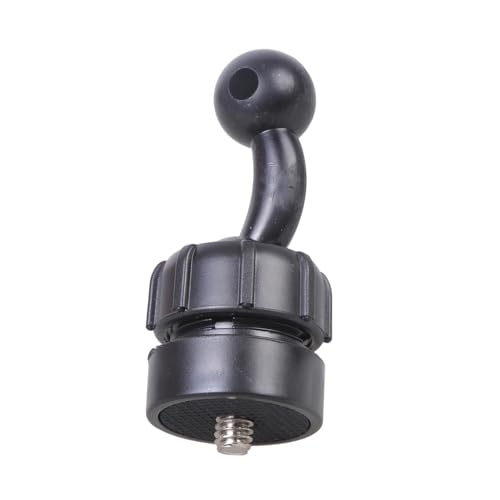 Qsvbeeqj Adaptador profesional de tornillo de cabeza esférica para cámaras réflex digitales, soportes de smartphone, 17 mm a 1/4 pulgadas de rosca giratoria de estabilidad, soporte adaptador de