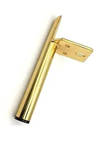WCKART Furniture Legs Metal, Golden 15cm (6inch) Cabinet Legs, Coffee Table Leg Support Legs, Bedside Cabinet Legs, TV Cabinet, Sofa Legs