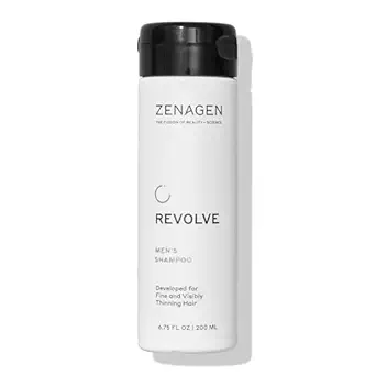 ZENAGEN Revolve Men's Thickening Shampoo | Supports Appearance of Fuller, Healthier-Looking Hair, Developed for Fine & Visibly Thinning Hair, Plant-Based, Color-Safe, 5-Minute Treatment