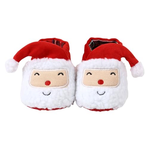 Infant Baby Christmas Slippers Girls Boys Booties Warm Baby Santa Socks Shoes Newborn Crib Shoes Footwear