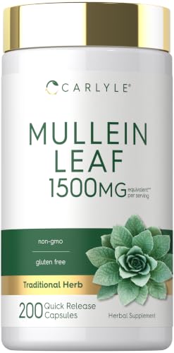 Carlyle Mullein Leaf Extract | 200 Capsules | Verbascum Thapsus