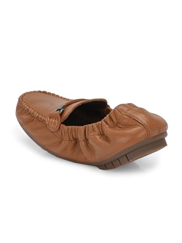 Image of egoss Lady Boss X Premium Genuine Leather Loafer Casual Shoes for Women-LG-5