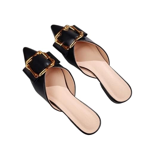 Womens Sandals Summer women's pointed flat sandals with half-slippers