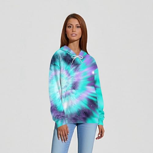 Oversized Hoodies for Women Trendy Fall Fashion Tie Dye Y2K Hoodie Cute Loose Fit Preppy Sweatshirt with Pocket3