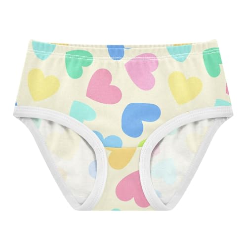 Heart Yellow Toddler Girls's Underwear 2T 2302876