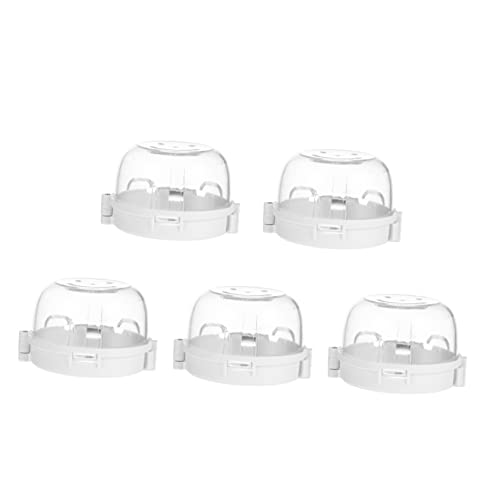 JOINPAYA 5pcs Kitchen Gas Safety Lock Case Stove Knob Cover Stove Proofing High Toughness Material