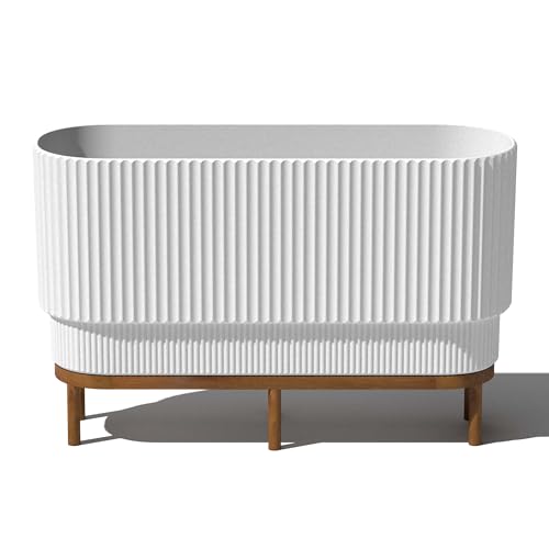 Image of Veradek Demi Series Raised Long Planter - Wide Planter with Stand