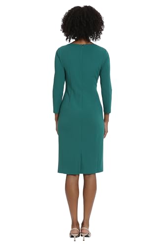 Image of Maggy London Womens Scuba Crepe Pleat Tuck Waist DressDress