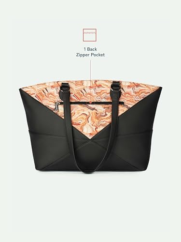 Image of ZOUK Rhea Kapoor Tote Bag - | Elegant Vegan Leather Tote for Women |
