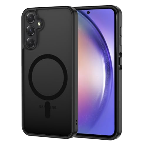 XTCASE Coque pour Samsung Galaxy A16 Magnétique Compatible avec MagSafe, Étui Mat Translucide Minimaliste, PC Dur Housse Arrière Anti-Rayures + TPU Bumper...