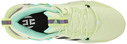 adidas Tênis de basquete unissex Harden Stepback 3, Limão mágico/preto/preto, 8 Women/8 Men