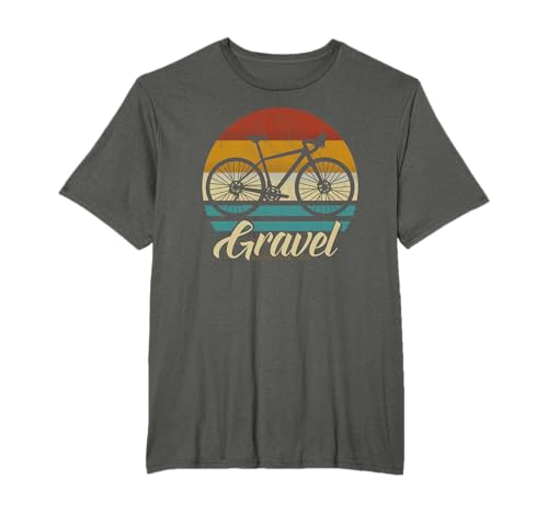 Gravelbike Gravel Rennrad Fahrrad Geschenk retro vintage T-Shirt