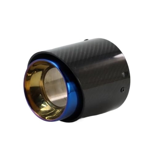 Embout échappement carbone Mini Cooper R56 R57 isolation thermique bleu
