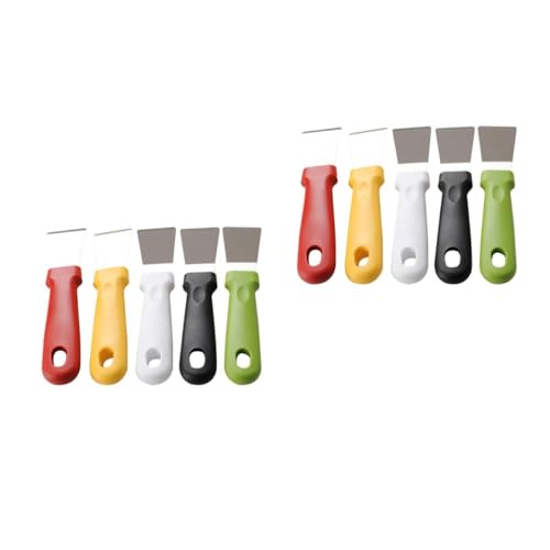 Amosfun 2 Juegos Pala De Humos Cucharada De Helado Cucharón Herramienta De Hielo Tapones Cuchara De Hielo Tapón Maquina De Hielo Cuña De Topes De Puerta Congelador El Plastico 5 Piezas * 2