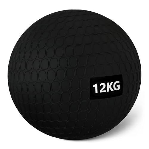 Amazon Basics Médecine Ball pour entraînement Sportif, 12 kg, Noir