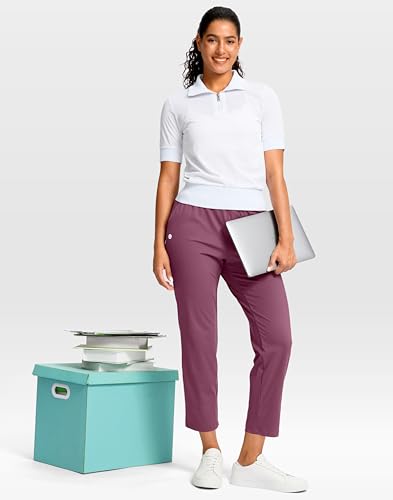 Image of G Gradual Petite Pants for Women 24 inch /26 inch Ankle Pants with 2 Pockets