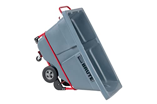 Image of Rubbermaid Brute Tilt Dump Truck /Trash Cart /Garbage Collection /Recycling, 0.5 Cubic Yard, Heavy Load Capacity, 850 lbs., Gray, Distribution Centers /Warehouse /Manufacturing /Stadiums