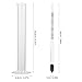 Alipis Hydrometer Dough Meter and 35ml Graduated Cylinder Set for Kitchen Liquid Measurement with Plastic Cylinder for Home and Industrial Use