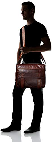 Image of Frye Logan Messenger Dark Brown Antique Pull Up One Size