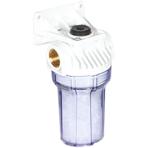 AQUAWATER - 105408 - Mini Anti-limescale Filter for Water heaters - for Optimal and Effective Protection of The Water Heater - Suitable for All installations - Polyphosphate Cover