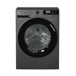 HOOVER Pro Wash Series 3 Washing Machine, 11kg, 1400 rpm, A-20 percent Energy Class, 16 Programmes, XL Soft Drum, WIFI Connected, Graphite-Black Door, 62x60x85 cm -HBR 411BL9G-80