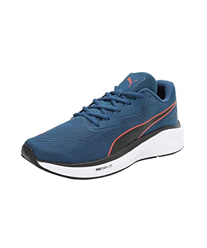 Image of Puma Unisex-Adult Aviator Profoam Sky Sailing Blue-Cherry Tomato Running Shoe - 13 UK (37661503)