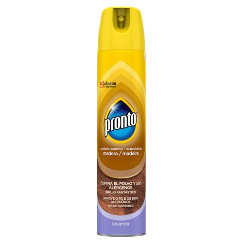 Pronto Classic Limpiador de Madera Lavanda, elimina el polvo y las huellas, aporta brillo y refrescante aroma, 250 ml