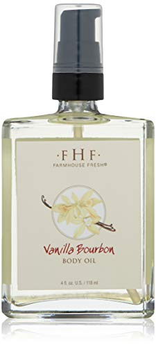 Farmhouse Fresh Vanilla Bourbon Body Oil, Vanilla Bourbon, 4 Fl Oz #TOP14