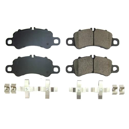 Image of PowerStop Front Brake Pads for Porsche 718 Boxster 2017-21 |718 Cayman 2017-21 |911 2017-19 |911 2022-24 - Z17 Ceramic Brake Pads with Installation Hardware, 17-1905
