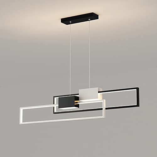 Lampe Suspendue à LED 42W Carrée | Éclairage de Pendentif Design Luminaire Moderne Plafond Salon