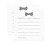 Bow Tie Advice Cards for Baby Shower, New Parents, Gender Reveal, Graduation and First Birthday Time Capsule â€“ Wishes and Memories Notes Party Activity â€“ Little Man Theme Gray and Blue, 25 Pack