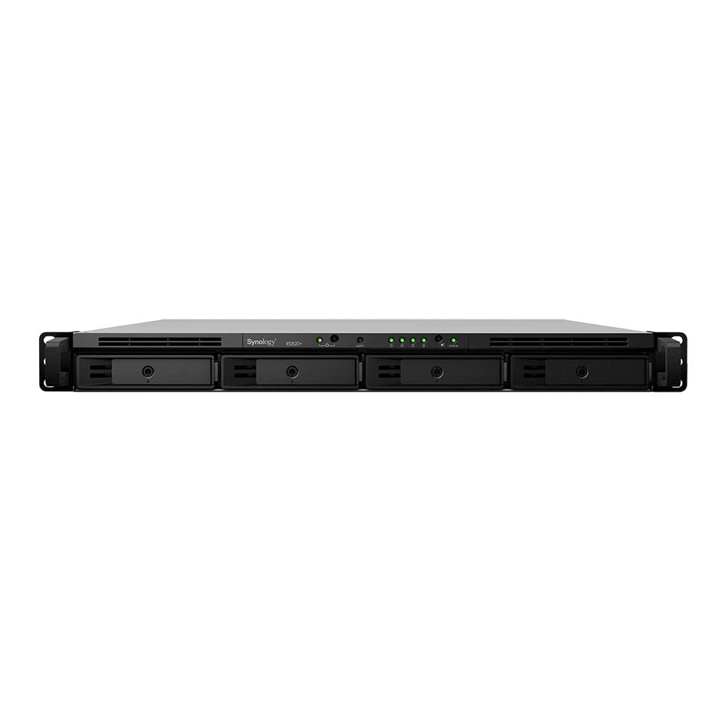 Synology RackStation RS820RP+ - NAS server - 4 bays - rack-mountable - SATA 6Gb/s - RAID 0, 1, 5, 6, 10, JBOD - RAM 2 GB - Gigabit Ethernet - iSCSI - 1U — view 4