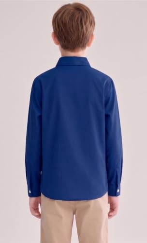 Image of Shirt for Kids | Long Sleeve Club Collar Shirts | Formal and Casual Wear | Stylish Solid Shirt for Boys and Girls | Regular Fit Buttoned and Chest Pocket