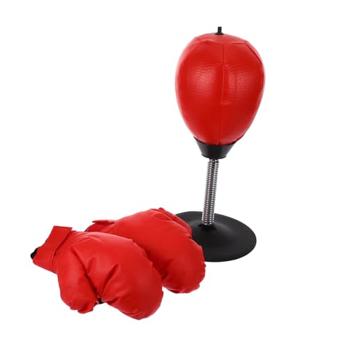 KOMBIUDA Convenient Boxing Ball for Home Reaction Training Boxing Ball with Gloves Inflator Perfect for Fitness Decompression