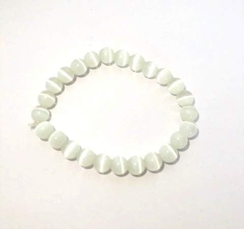 Selenite Beaded Round Bracelet Crystal Fashion Accessory Men Women Gift Handcrafted