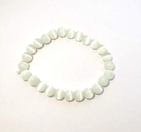 Crystalmiracle Powerful Selenite Beaded Round Bracelet Crystal Healing Fashion Wicca Jewelry Men Women Gift Psychic Energy Health Wealth Handcrafted Accessory Wellness Peace Meditation Love #TOP3