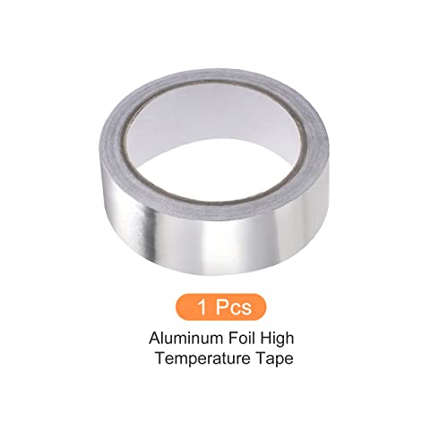 Image of Aluminum Foil Tape Adhesive Metal Tape, [for Sealing Patching Hot Cold HVAC, Duct, Pipe Insulation] - 1 inch /66ft /2.4 Mil /Silver