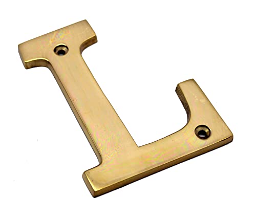 esplanade Brass House Hotel Door Name - Wall Door Plaque Alphabet Letter "Z" - 4" Inches ("L" Alphabet - 4) - Image 3