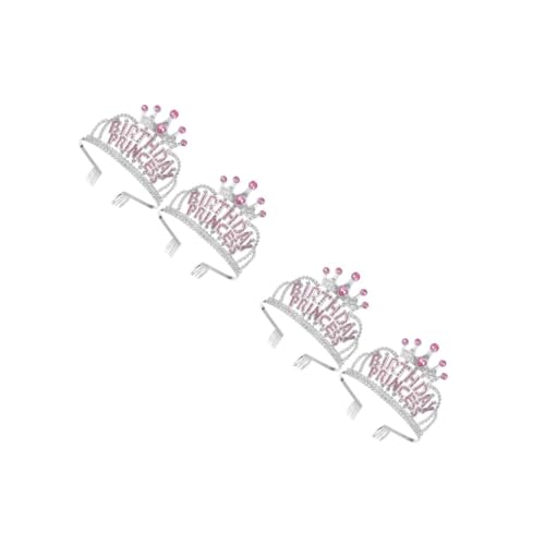 Couronne anniversaire fille : diadème anti-glisse pour cheveux d'enfants