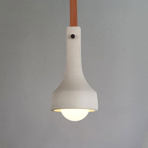 Lámpara colgante de hormigón de 9W con luz de cemento ajustable para dormitorio 2
