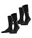 Produktbild Burlington Herren Socken Everyday Multipack M So Baumwolle einfarbig 2 Paar, Schwarz Black 3000, 40-46