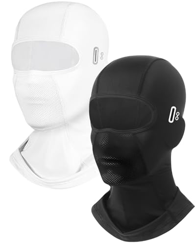 Image of Balaclava Face Mask with Glasses Holes for Men Women Summer Cooling Shiesty Mask Sun UV Protection for Motorcycle Work Ski