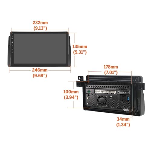 Autoradio Android 13 résolvant les problèmes de navigation et connectivité sur BMW E46